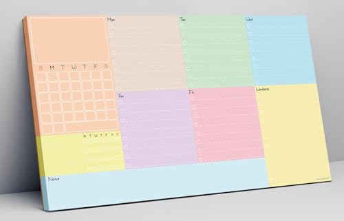 Week Planner Time Tracker To Do LIst Notepad Goal Setting