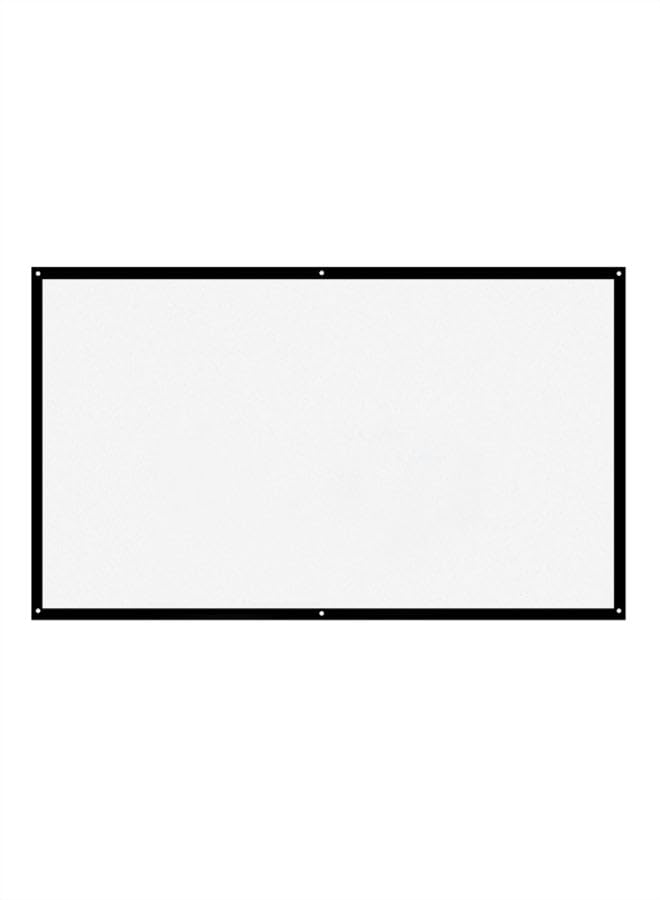 HALAMODO 72-Inch Foldable Projector HD Screen H70 White