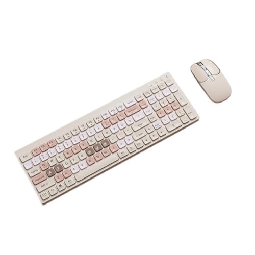 GAOJUNAN Combo de Teclado y Ratón Teclas Teclado Ratón Combo Ergonómico TypeC For Tableta De Teléfono Oficina Kit de Teclado y Mouse(Multi-colored2)