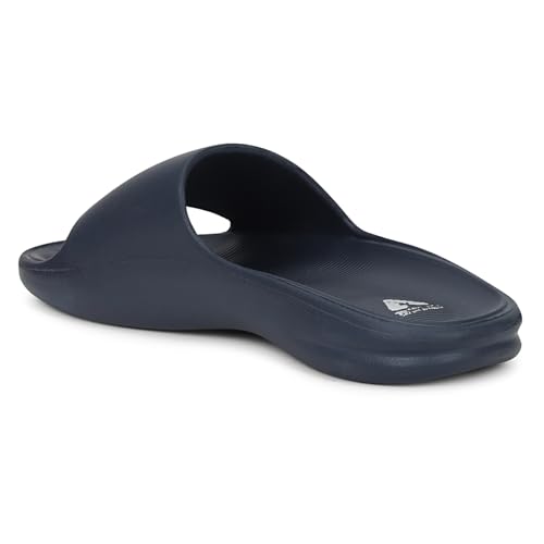 Image of Aqualite Men's Slides Slippers | Slip-On Flat Base Flipflop for Men | Anti-Skid Sole, Lightweight & All-Day Comfort | Casual Home & Outdoor Sandal for Men