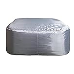 CleverSpa Small Square Award Winning Universal Thermal Hot Tub Cover, Outdoor Spa Cover, Waterproof, UV Resistant- Fits all Hot Tubs up to 150cm, Black