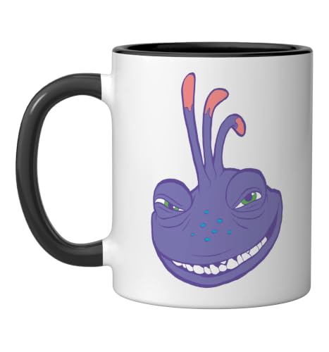 Disney and Pixars Monsters, Inc. Randall Boggs Ceramic Mug, Black/White, 11oz