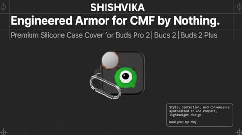 Image of SHISHVIKA Ultra Armor Silicone Case Cover Compatible for CMF by Nothing Buds Pro 2 / Buds 2 Plus /Buds 2 (MrQ, Cartoon)