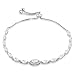 Produktbild Tuscany Silver Damen Strangarmbänder 925 Sterlingsilber Silber Marquiseschliff zirkonia - 8.29.7854