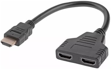 HDMI Splitter Adaptör Kablosu, Erkek-Hdmi Dişi X 2 Adaptör 30 Cm Kablo Çoklayıcı Splitter, Aynı Anda İki Aynı TV'yi Destekler 1080P - Görsel 2