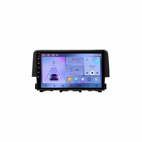 Radio Coche 2 DIN para Eliminar Cables con Carplay Inalámbrico en Honda Civic 10th