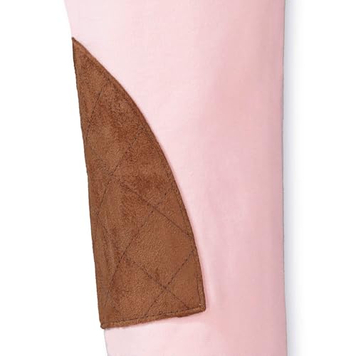 Image of Hope & Henry Girls' Ponte Riding Pants, 8, Light Pink