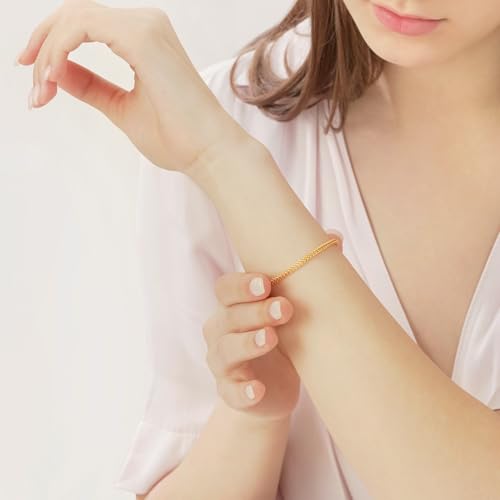 CHOW SANG SANG 999.9 24K Solid Gold Chain Bracelet – Charm-Ready Design for Women Size 16cm 90193B Price-by-Weight 5.98g Gold3