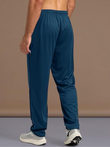 Image of Pinkmint Men's Cotton Comfort Fit Drawstring Track Pants with Side Pockets | Relaxed Fit | Men's Cotton Joggers