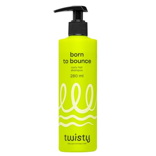 Twisty Born To Bounce Champú para cabello rizado Champú hidratante para mujer con urea ácido láctico Productos para rizos naturales Pelo y rizos 280 ml