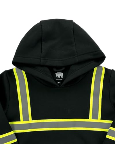 Buffalo Outdoors® Workwear Kid's Black Reflective Safety Hoodie3