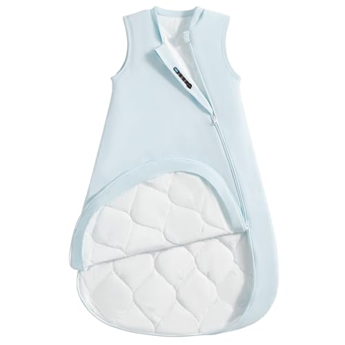 Image of usbettas 0.5 Tog 1.0 Tog Baby Sleep Sack, Unisex Cotton Toddler Sleeping Sack for Babies, 2-Way Zipper Baby Wearable Blanket