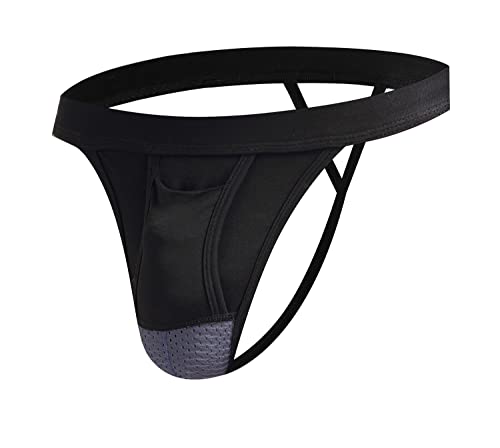 Mens Functional Thong Separate T-Back Sexy High Stretch G-String Soft Under Panties for Men