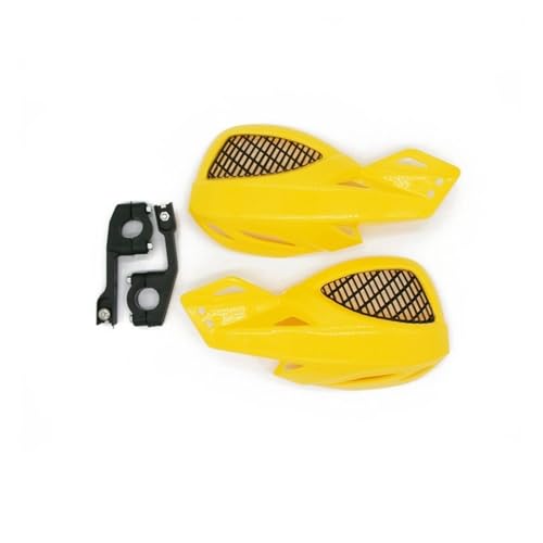 Protège mains moto 7/8 pare-main jaune anti-vent