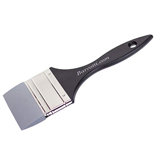 3 Inch Barvotti Silicone Color Shaper, A Flat, Sharp-Edged Flexible Tool To Apply