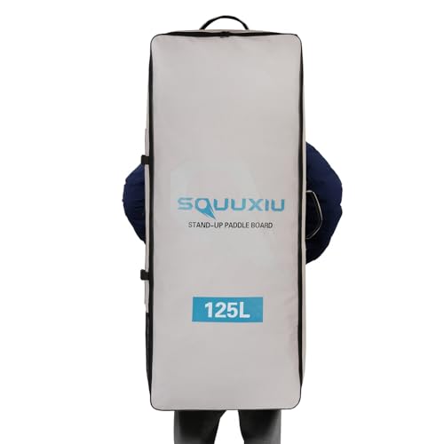 SOUUXIU Aufblasbarer Paddleboard-Rucksack, große Kapazität, Oxford-Stoff, SUP-Surfbrett-Tasche