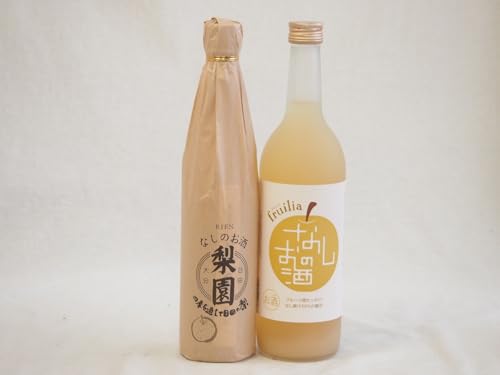 梨の果汁感たっぷり2本セット 梨園12度 (大分県) なしのお酒7度 (愛知県) 500ml×1本 720ml×1本