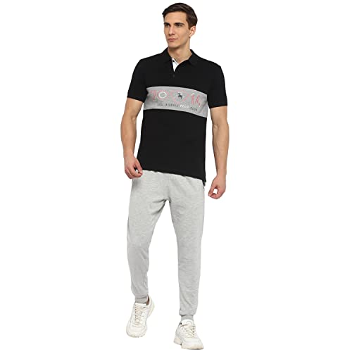 Image of OFF LIMITS Men Colourblocking Cotton Polo T- Shirt