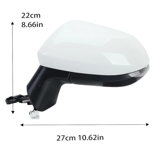 Miroir d'angle mort pour Toyota Corolla 2020-2024 dégivrant blanc