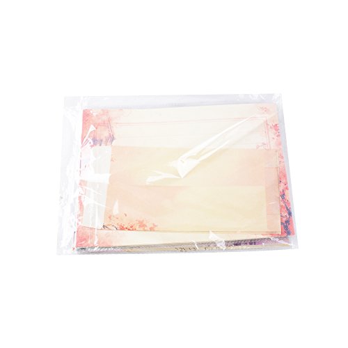 8 Set 32 Fogli di Carta 16 Buste Lettere Retrò