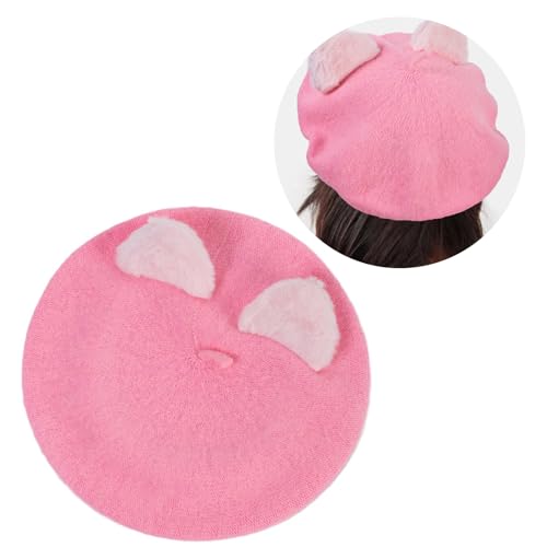 Girls Hat Lovely Painter Hat for Halloween Cat Ear for Street Photography2