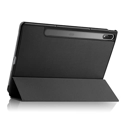 Lobwerk Case for Lenovo Tab P12 Pro 12.6 Inch Smart Cover Case with Stand Function and Auto Sleep/Wake Function, Black - Image 4