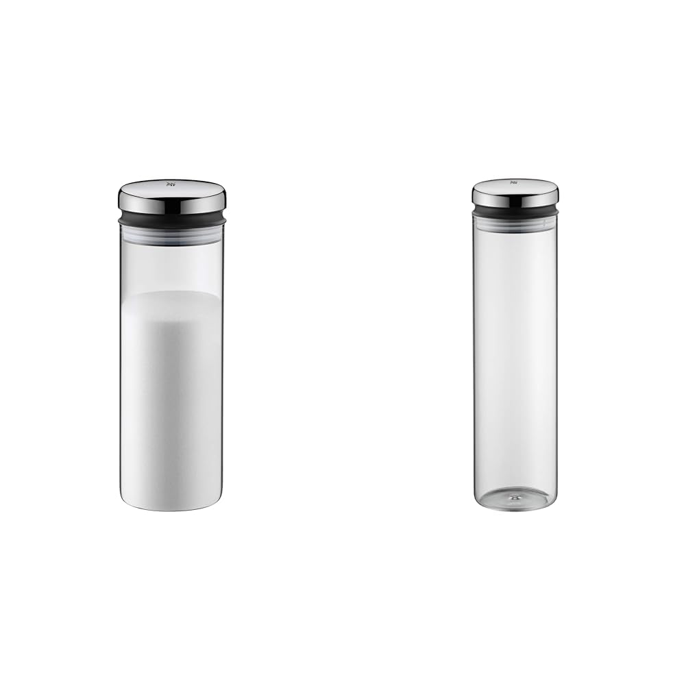 WMF Depot Vorratsdose Glas 1,5l, Höhe 28,5 cm, Vorratsglas mit Deckel & Depot Vorratsdose Glas 2l, Höhe 36 cm, Vorratsglas mit Deckel