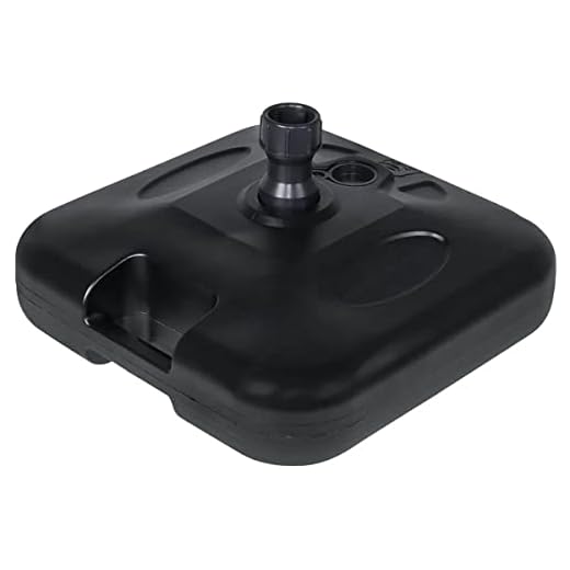 Base para Guarda Sol Sombreiro Suporte Preto Ombrelone 18kg de Piscina Chão