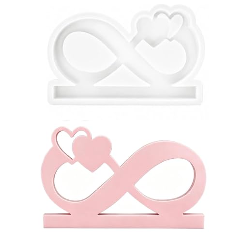 Silikonform Herz für DIY Basteln, 3D Gießformen Silikon für Kerzenhalter & Deko, Epoxidharz Formen Leicht zu Entformen, Romantische Silikonformen für Hochzeit & Zuhause