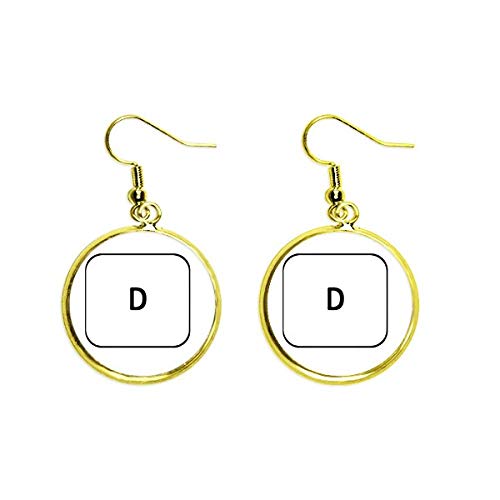 Pendientes dorados mujer estilo drop earring joyería de moda