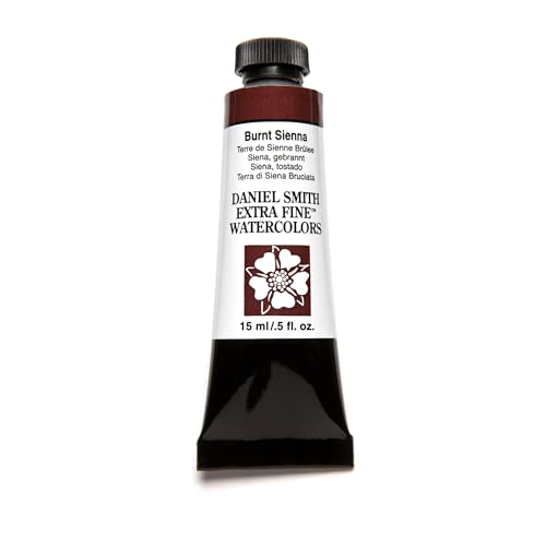 DANIEL SMITH Extra Fine Watercolor Paint Tube (Burnt Sienna, 15ml)