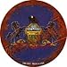 Pennsylvania Rusty Stamped Novelty Mini Metal Circle Magnet CM-1203