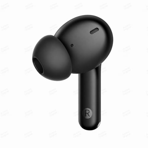 Image of Lynacz Original Compatible with Realme T200 Lite TWS Earbuds, 48H Battery, Fast Charging, Quad Mic, Bluetooth 5.3 (Volt Black)