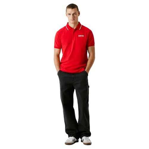 Pepe Jeans Tipped Logo Poloshirt für Herren, Rot (Marsrot), XL – Ansicht 6