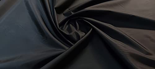 Tissu en nylon noir imperméable de 5 mètres avec revêtement PU, dimensions 500x150cm pour couture