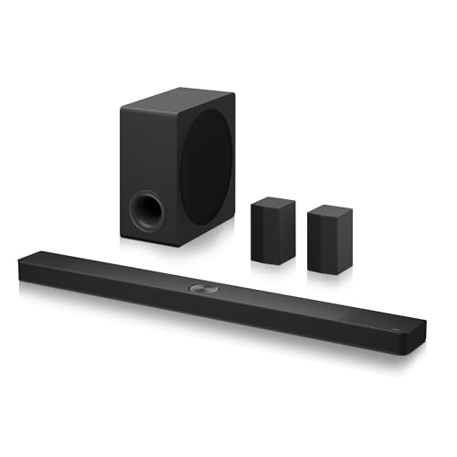 LG S90TR   Barra de Sonido Inteligente, 670W Potencia y 7.1.3 Canales, Altavoces Dobles Traseros Inalámbricos, 3 Altavoces Verticales, Sonido Envolvente Dolby Atmos y DTS:X, Hi Res 24bits/96kHz