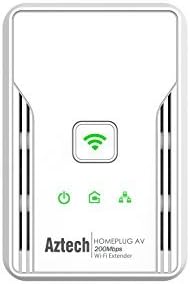 Aztech HL113EW HomePlug AV Powerline Wireless-N 150 Mbps Extender