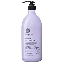 Luseta Biotin B-Complex Thickening Shampoo for Hair Growth and Strengthening - Hair Loss Treatment With Caffeine and Argan Oil for All Hair Types, Including Men & Women, 33.8oz