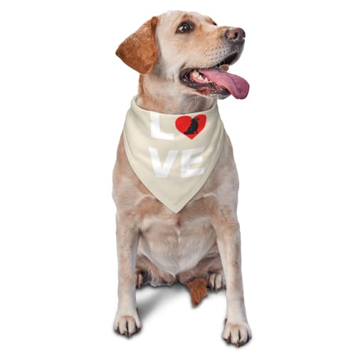 Golden Retriever Dog Love Dog Scarf Pet Bandana Cat Pet Bibs
