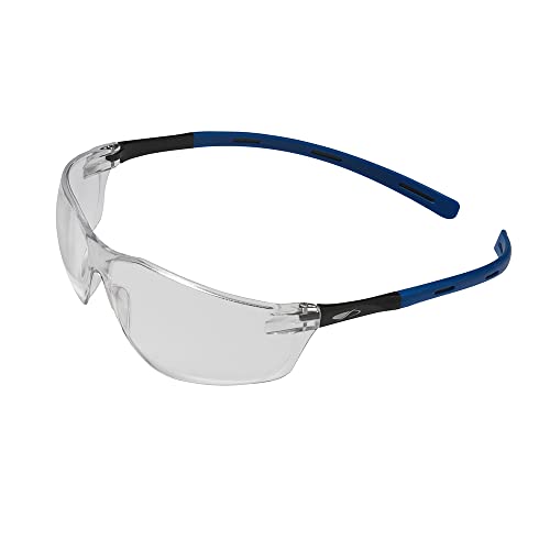 JSP RIGI Safety Spectcacles Blue Temples Clear Lens