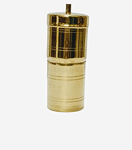 Madhura eStores Brass Coffee Filter/ Kumbakonam Degree Coffee Filter/ Decoction Liquid Maker/ Brass Coffe
