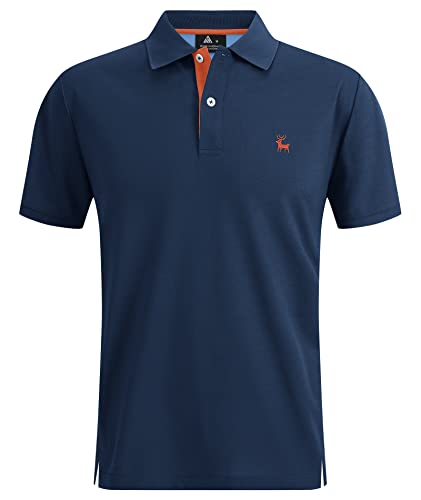SwissWell Herren Kurzarm Poloshirt Atmungsaktiv Schnelltrocknend T-Shirt Golf Sommer Poloshirts Männer Knopfleiste Polohemd
