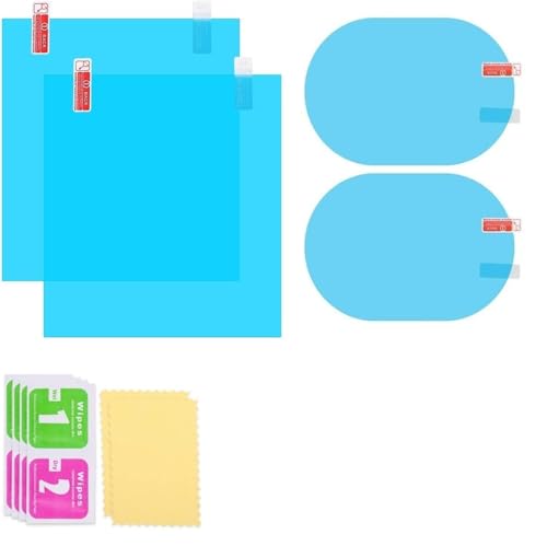 Image of Maxismart Anti Fog Film for Car Mirror Sticker - Window Film Water Protective Sticker for Anti-Glare, Anti-Scratch, Rainproof anti fog film for car mirror (Pack of 4)