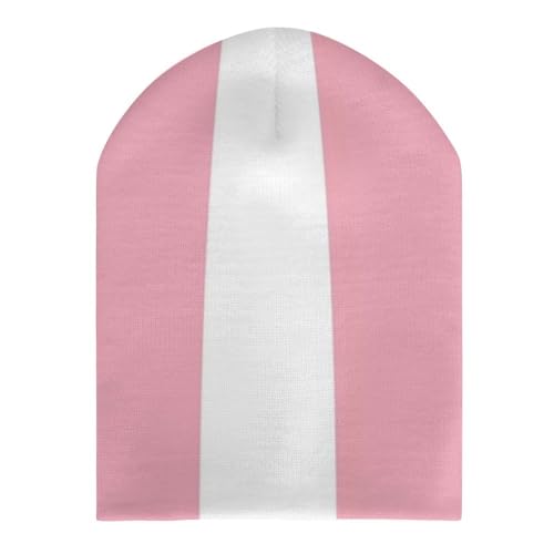 Trans Pride FlagChildren's Polyester Knitted Hat, Easy to Travel3