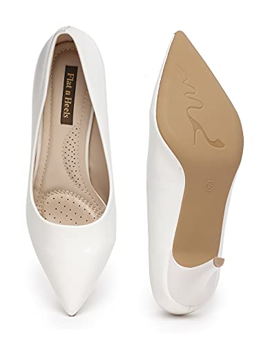 Image of Flat n Heels Womens Beige Pumps FnH 1127-1-BG