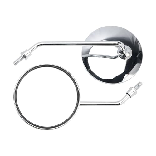 Espejos antivibración M8 cromados para manillar de moto CB100 y CL100
