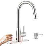 APPASO Kitchen Faucet Touchless with Soap Dispenser and Pull Down Sprayer