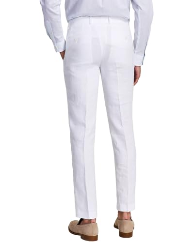 Bar III Men's Slim-Fit Textured Linen Suit Separate Pant3