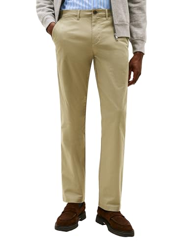 Image of Tommy Hilfiger Men's Stretch Cotton Chino Pants in Custom Fit