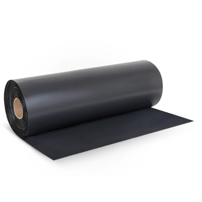 Black Construction Trash Bags – 18 x 16 x 45 in, 3 Mil Heavy Duty Contractor Garbage Bags, Tear & Puncture Resistant, 75 Count for Construction, Remodeling & Commercial Use